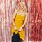 StaticPoster; 2 Pack Rose Gold Backdrop Birthday Decorations Foil Curtain Bachelorette Party Decor Rose Gold Decor Party Streamers Groovy Birthday Decorations Backdrop; Category:Party Decorations; Image:7